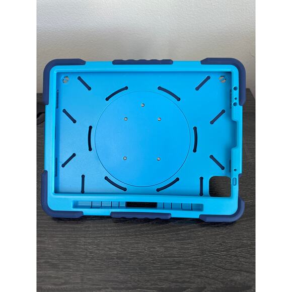 iPad Pro 11 Case with Pencil Holder/360° Rotating Handle Stand, Navy & Blue - Picture 2 of 5